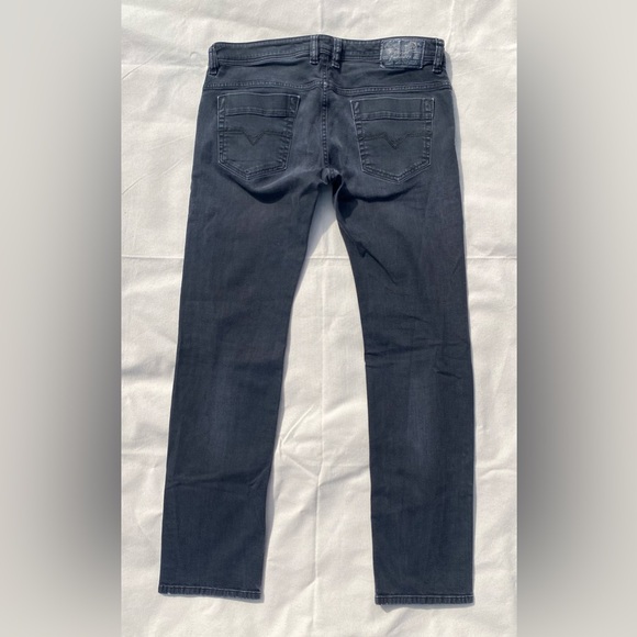 Diesel Men's Faded Black Regular Slim Straight Jeans Safado Casual 33x32 - Picture 2 of 9